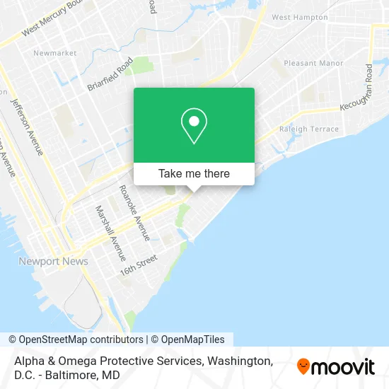 Alpha & Omega Protective Services map