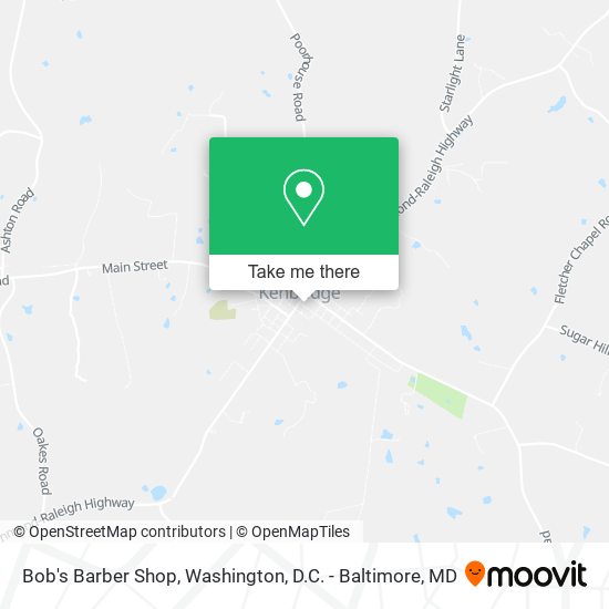 Bob's Barber Shop map
