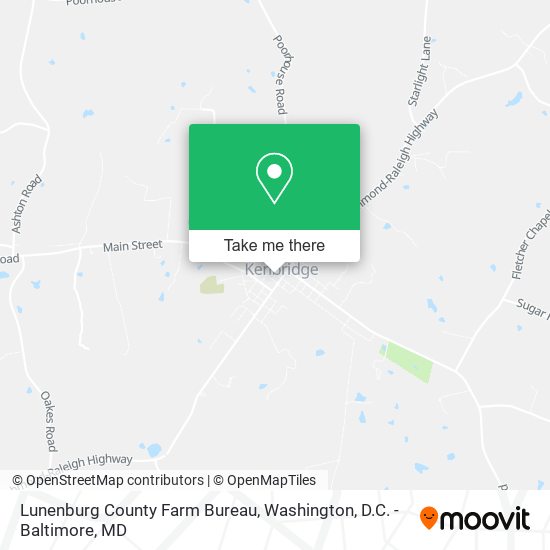 Mapa de Lunenburg County Farm Bureau