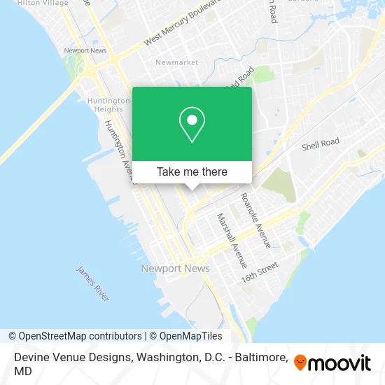 Devine Venue Designs map