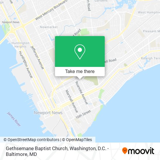 Mapa de Gethsemane Baptist Church