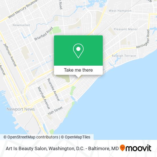 Art Is Beauty Salon map