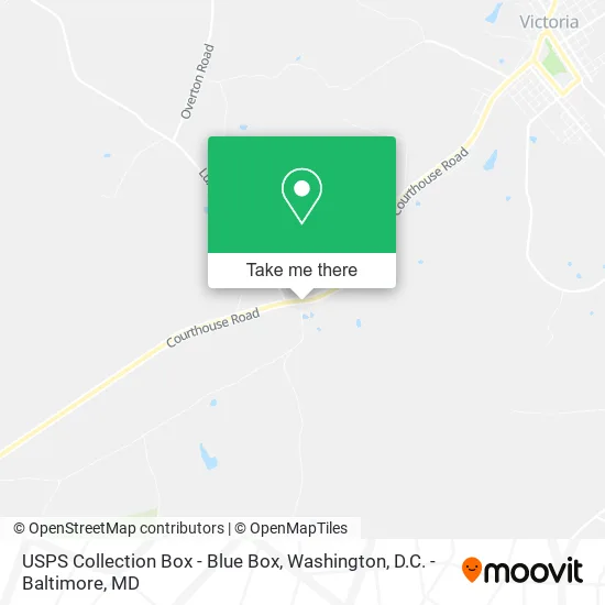 USPS Collection Box - Blue Box map