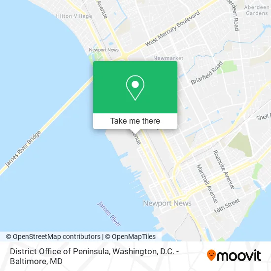 Mapa de District Office of Peninsula