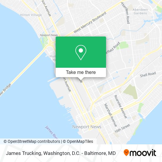 Mapa de James Trucking