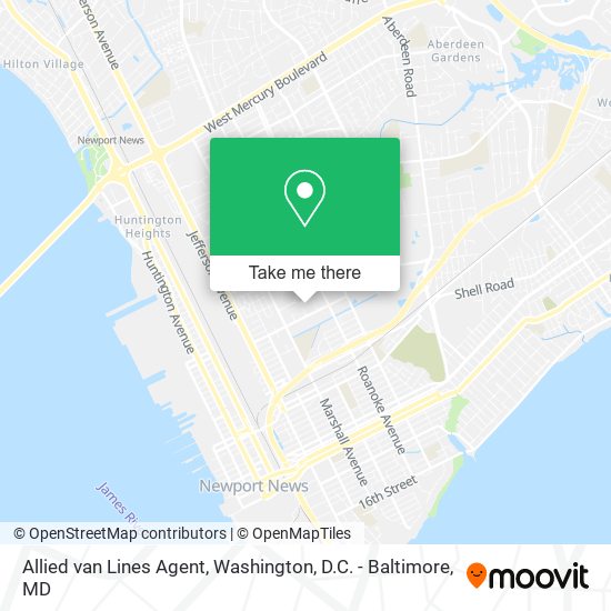 Mapa de Allied van Lines Agent