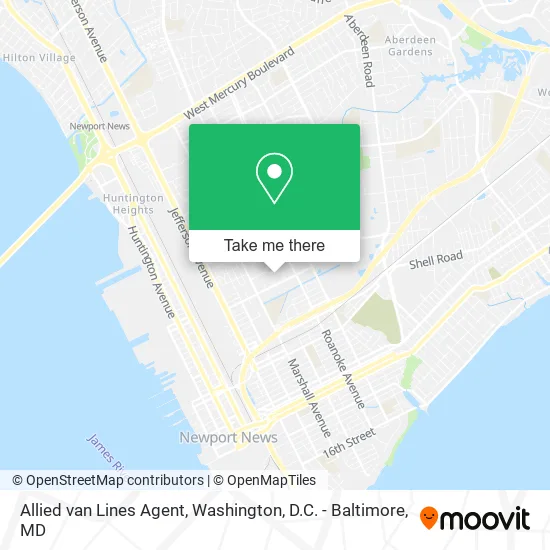 Mapa de Allied van Lines Agent