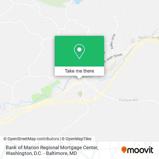 Mapa de Bank of Marion Regional Mortgage Center
