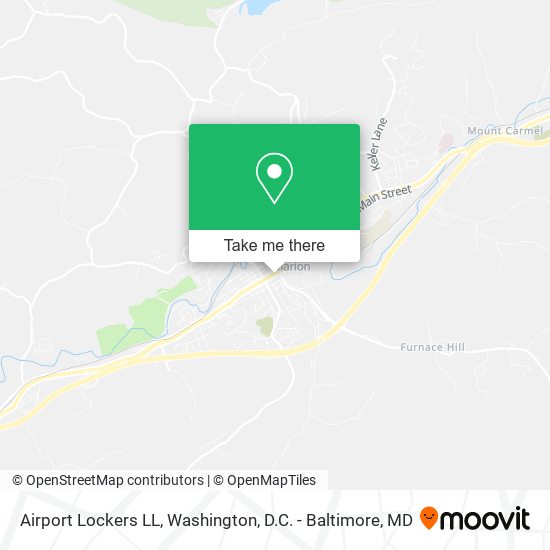 Airport Lockers LL map