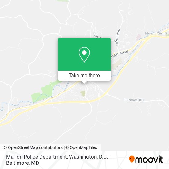 Marion Police Department map