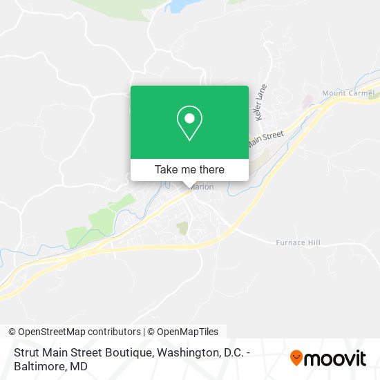 Strut Main Street Boutique map