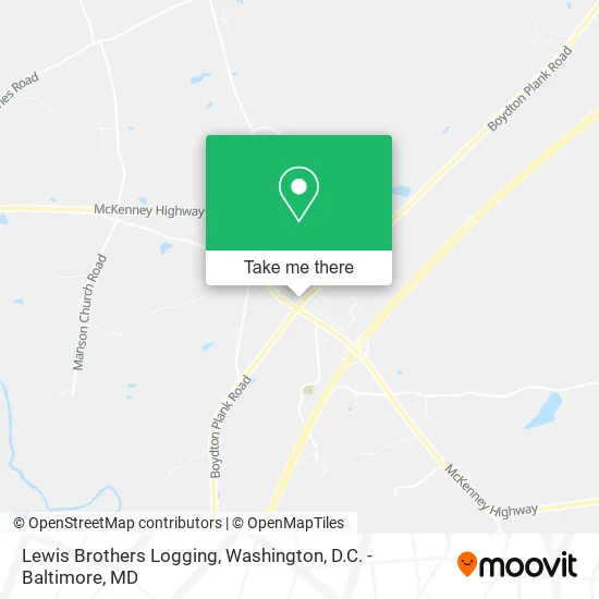 Lewis Brothers Logging map