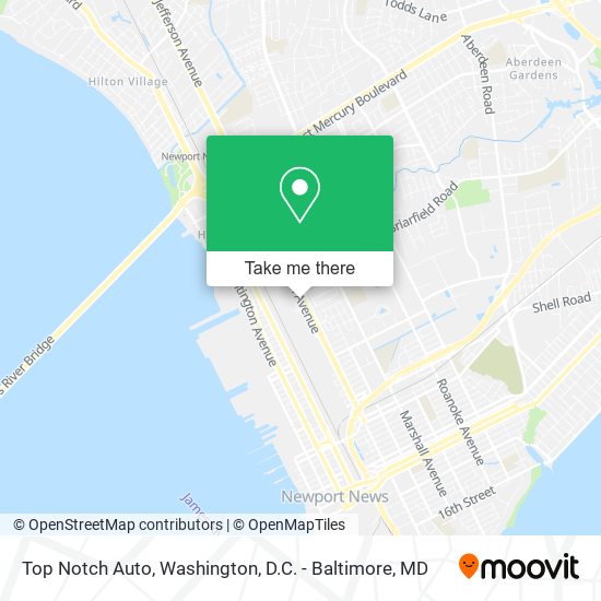 Mapa de Top Notch Auto