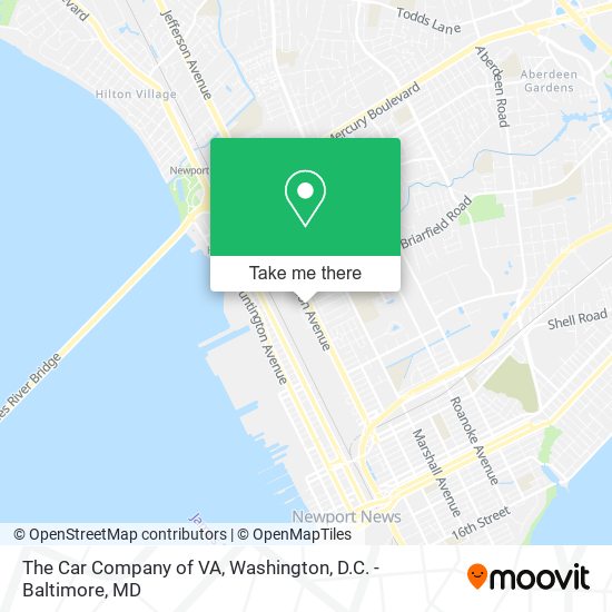 Mapa de The Car Company of VA