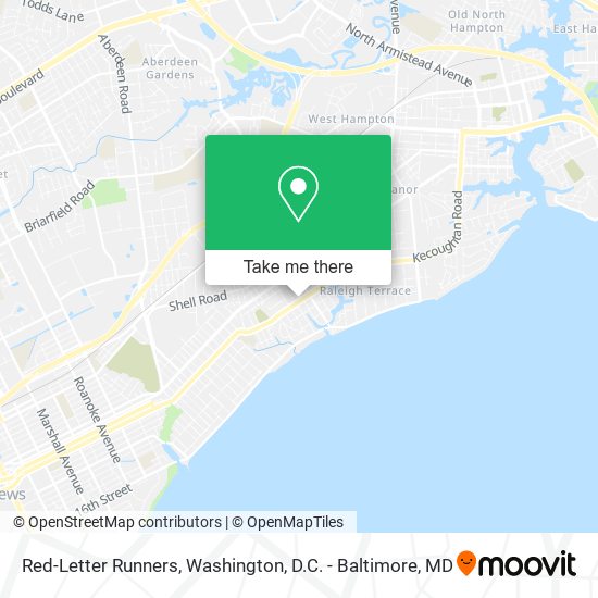 Red-Letter Runners map