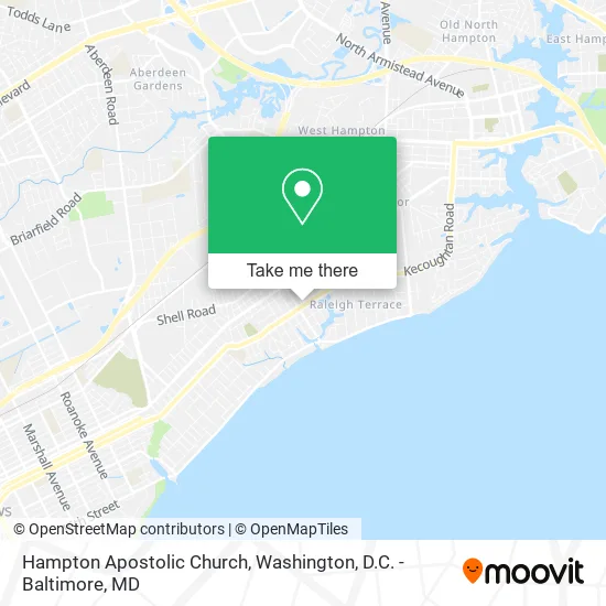 Mapa de Hampton Apostolic Church