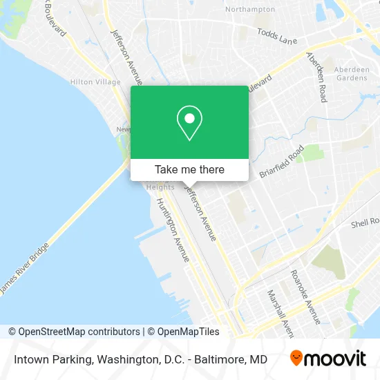 Intown Parking map