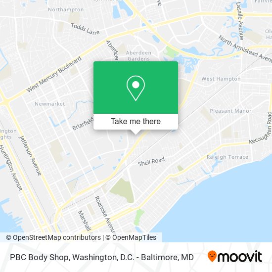PBC Body Shop map