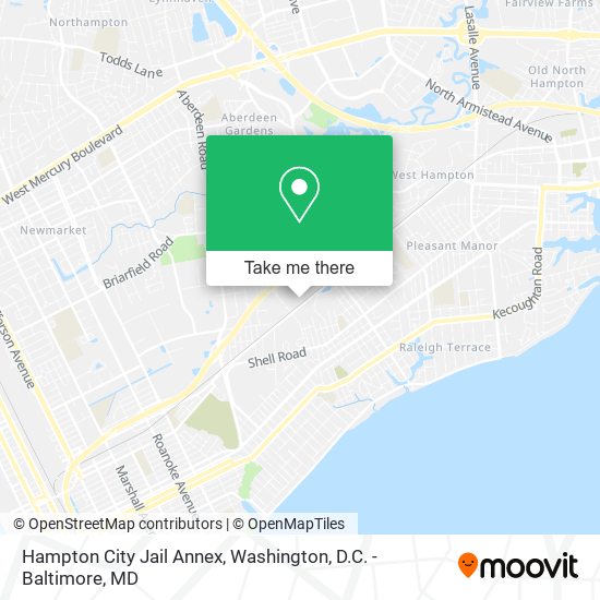 Mapa de Hampton City Jail Annex