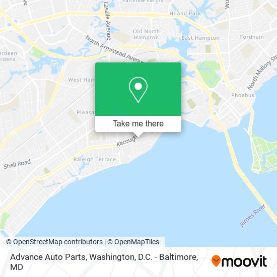 Advance Auto Parts map