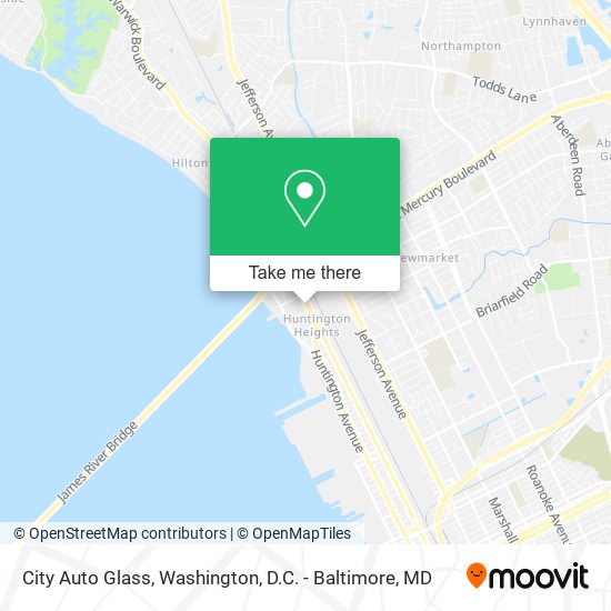 City Auto Glass map