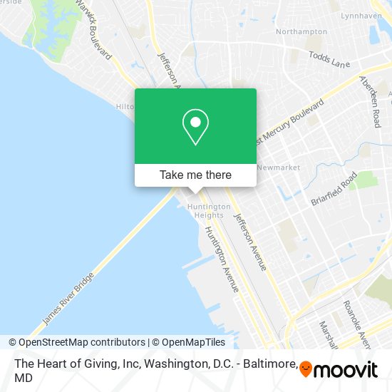 The Heart of Giving, Inc map