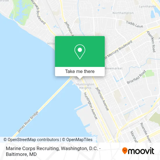 Marine Corps Recruiting map