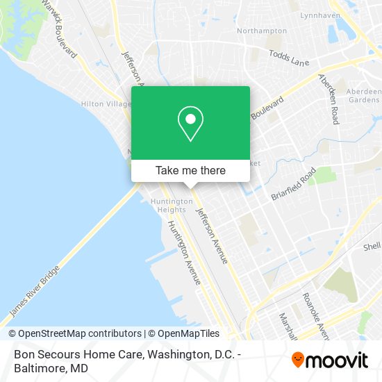 Bon Secours Home Care map