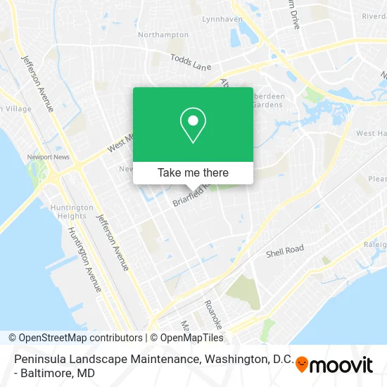 Peninsula Landscape Maintenance map
