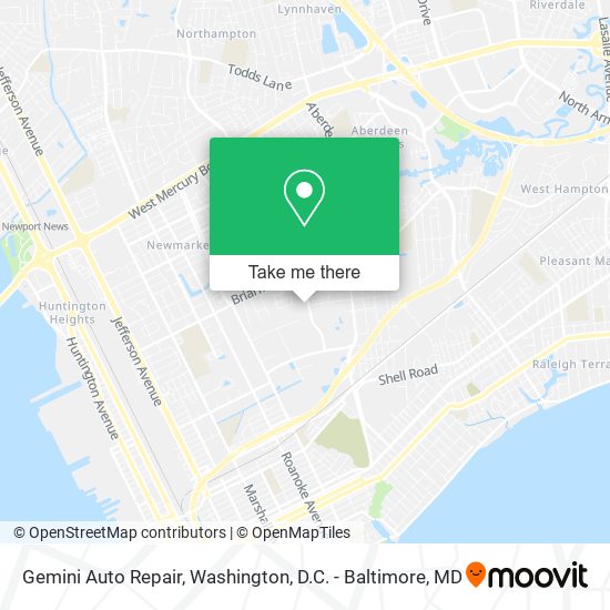 Gemini Auto Repair map