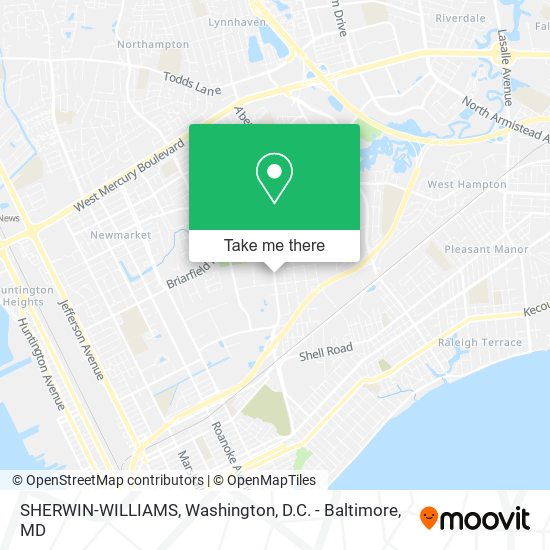 Mapa de SHERWIN-WILLIAMS