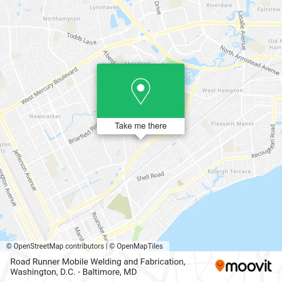 Road Runner Mobile Welding and Fabrication map
