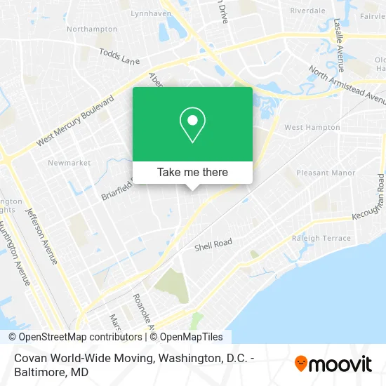 Covan World-Wide Moving map