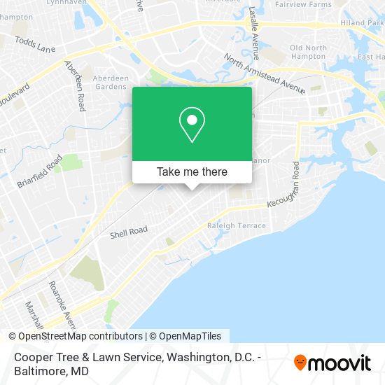 Mapa de Cooper Tree & Lawn Service