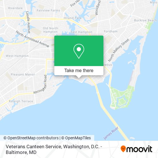 Veterans Canteen Service map