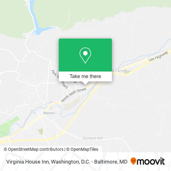 Virginia House Inn map