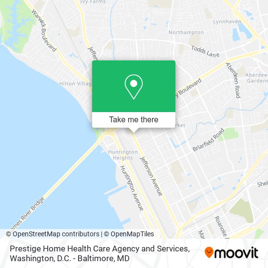 Prestige Home Health Care Agency and Services map