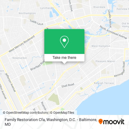 Family Restoration Cfa map