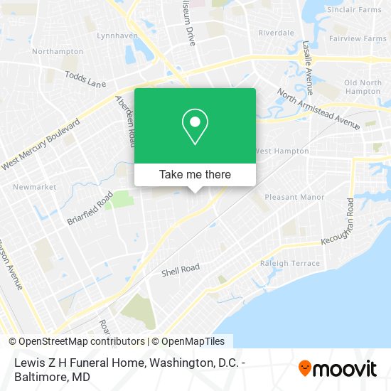 Lewis Z H Funeral Home map