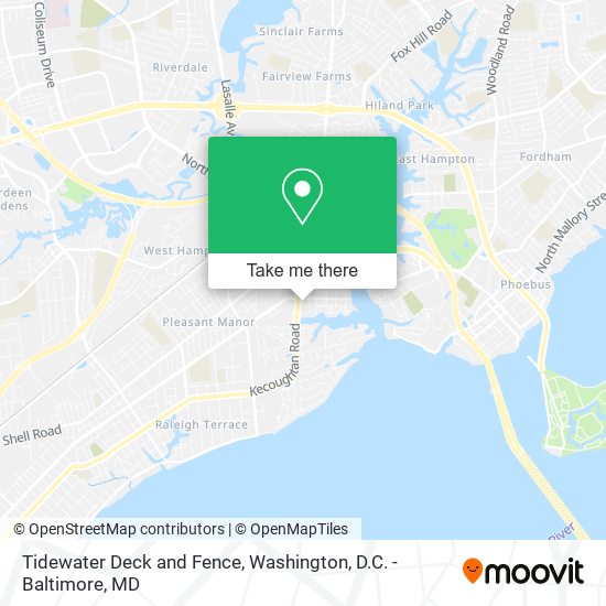 Tidewater Deck and Fence map