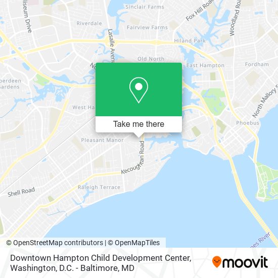 Mapa de Downtown Hampton Child Development Center