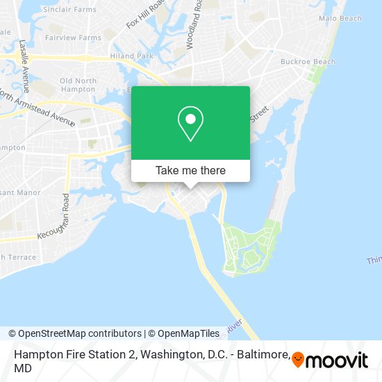 Hampton Fire Station 2 map