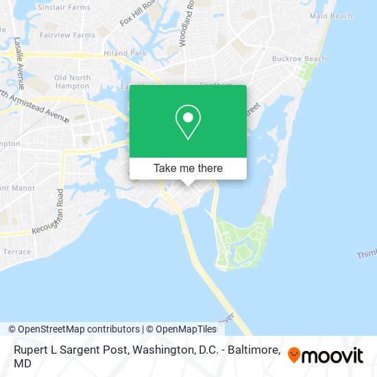 Rupert L Sargent Post map