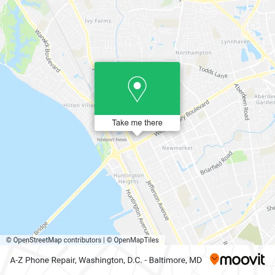 A-Z Phone Repair map
