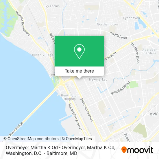 Overmeyer Martha K Od - Overmeyer, Martha K Od map