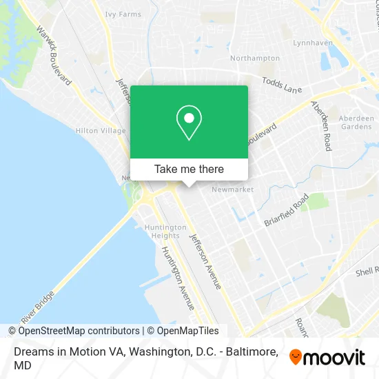 Dreams in Motion VA map