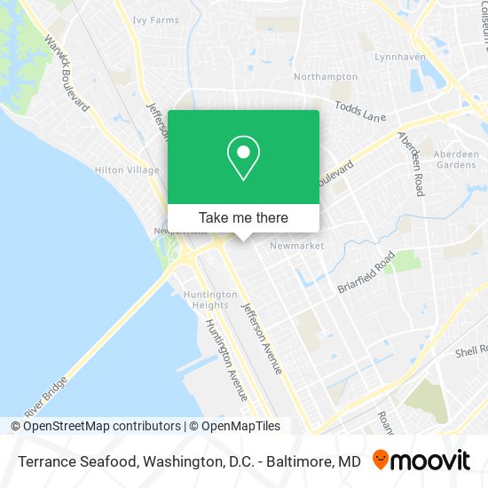 Terrance Seafood map