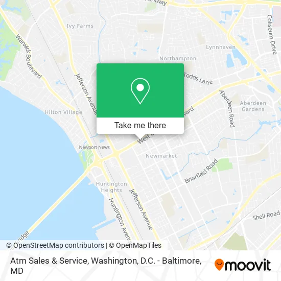 Atm Sales & Service map