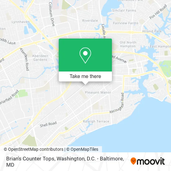Brian's Counter Tops map