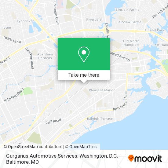Gurganus Automotive Services map